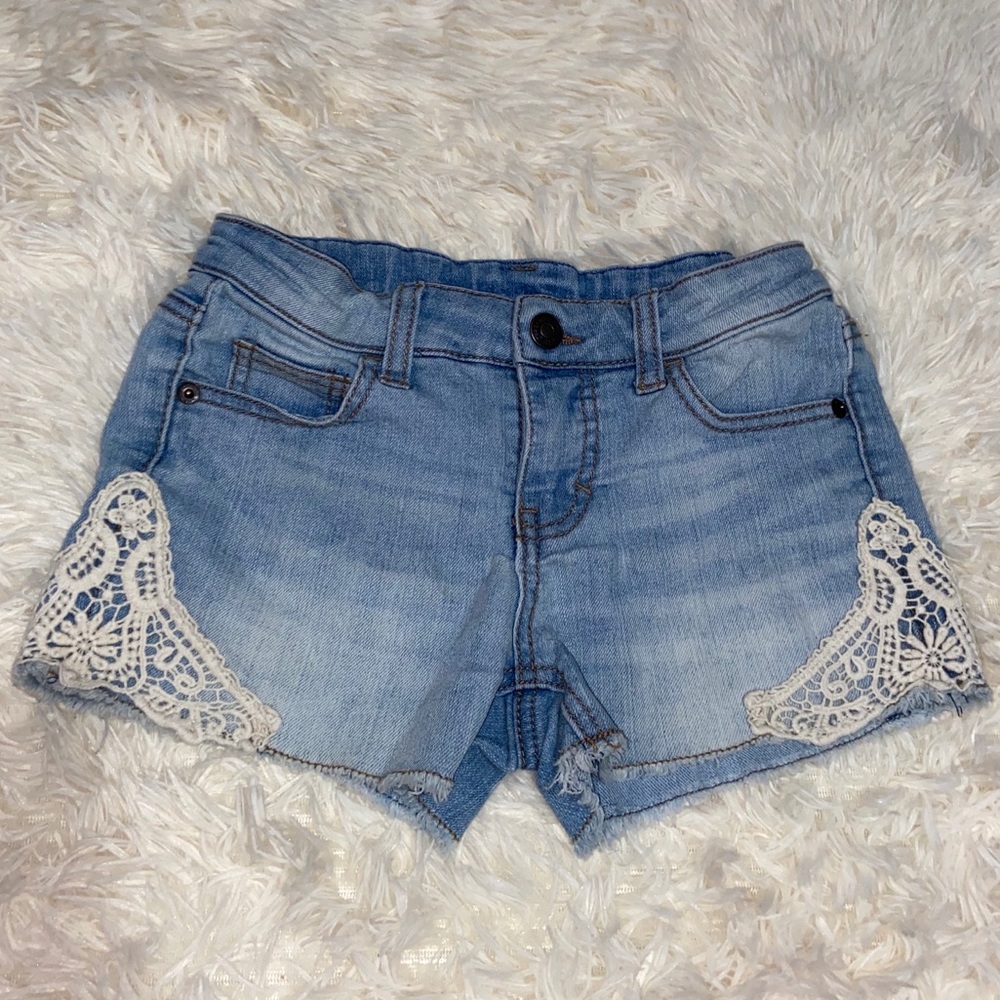 Light Wash Jean Shorts